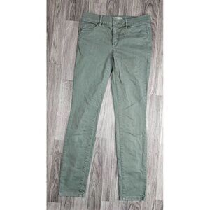 LOFT Skinny Cropped Ankle Jeans in Sage Green size 24 / 00 / xs or xxs